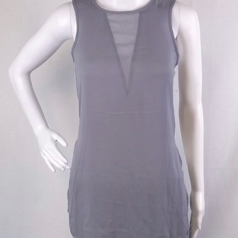 Express Sheer V-neck Sleeveless Tunic